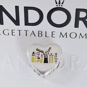 Pandora Solvang Exclusive Travel Destination Charm Heart Bead Pendant S925 ALE